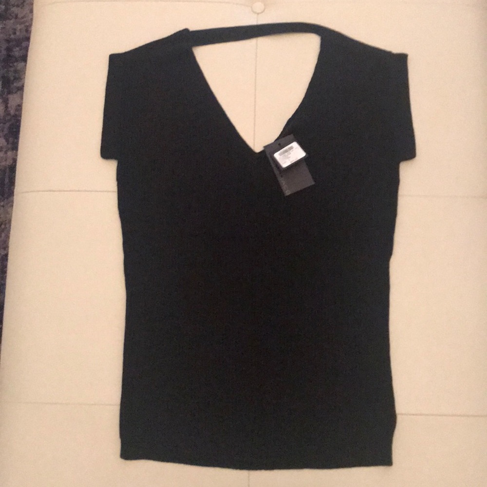 Club Monaco Dress Sweater with Fabric Strip